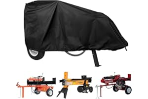 DriSubt Holzspalterabdeckung Wasserdichtes 210D Oxford-Gewebe für 15-37 Tonnen Gas- oder Elektro-Holzspalter, verdickt und reißfest, staubdicht, regenfest