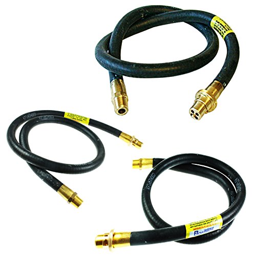 4YourHome 4ft x 12 Cooker Gas Pipe Hose With End Safety Chain