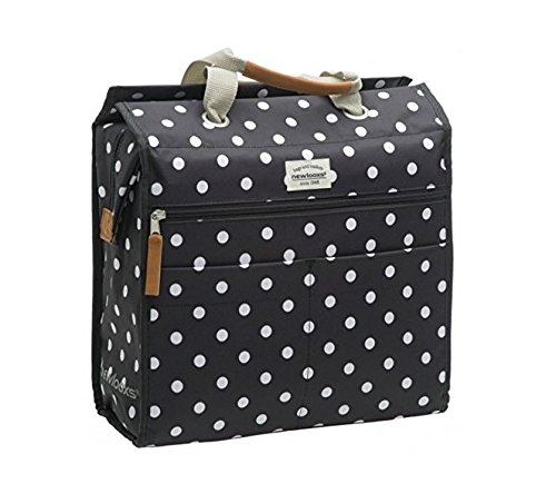 New Looxs Lilly polka black Einkaufstasch Fahrradtasche Shoppingtasche