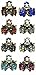 Set of 8 Mini Jaw Clips U864175-0678-8