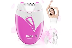 SOLITUZURODE Epilator for Women,Portable and Rechargeable face Epilator for Women,face epilator Women 2 Speed Settings with LED Light,for face, underarms,epilator for Women Bikini Area.
