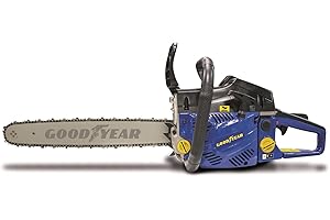 Goodyear – Motosierra Gasolina de Poda 1.600W. Motosierra Pequeña Poda 45,8cc 2 Tiempos. Easy Start AutoChoke. Longitud Espada 45cm. Paso Cadena 0,32’’. Depósito gasolina 550ml