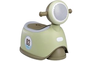 THERMOBABY - Pot ludique SCOOTER - Pot pour Bébé - Toilettes enfant - Pot d’apprentissage de la propreté - Vert - 18+ mois