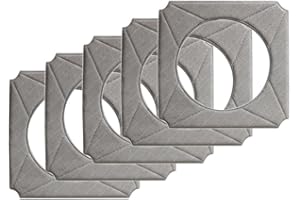 Trade-Shop Lot de 5 chiffons de nettoyage en microfibre lavables pour Ecovacs Winbot W-950 W950 W950-SW