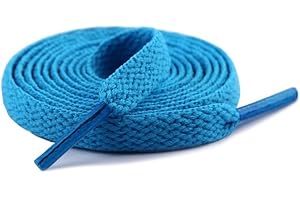 HQ-CLOUD Lacets Chaussures de Sport Plats et Larges 120 x 0.8 cm - Couleur Au choix