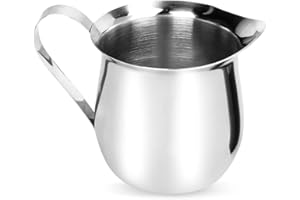 Rolin Roly 1 Pezzo 150ml Bricco da Latte da Cucina Lattiera Acciaio Inox per Latte Salse Cappuccino Barista Café Art Milk Pitcher (150ml)