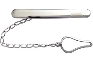 GOGO Pasador de Corbata de Plata de Ley 925 con el Rodio