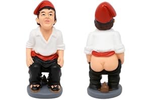 BEST&FREE Caganer o Caganet Belen de Navidad 12cm. La Favorita de Las Figuritas del Belen. Adorno de Navidad para Belenes Navidad Figura cagon Belen.