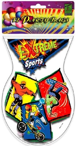 Chelford Cello Shape Party Bag -Extreme Sports Pack of 12