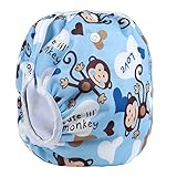 Sijueam Schwimmwindel Waschbar Mehrwegwindeln Baby Diapers Wasserdicht Windelhosen Unisex Einheitsgröße Einstellbar Badeshorts Leakproof Wassersport Bademode - 4