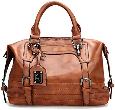 Modesty 2018 New Packet Messenger Soft Leather Bag Ladies Handbag Female Top-Handle Bag Handbags for Women(Brown) - WW002-BR