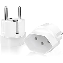 Adattatore Da Viaggio Svizzera Tipo J – 4 Pezzi, Spina 2 Pin A 3 Pin Svizzeri, Certificato CE, Compatibile Con Smartphone E Laptop
