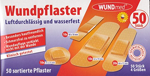 60cm MAXI Erste Hilfe Medizinschrank EDELSTAHL GLAS + 50 Wundmed Pflaster Gratis Zugabe - 7