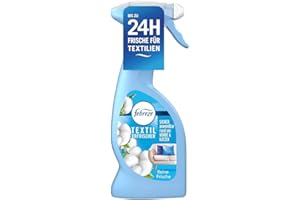 Febreze Deodorante per tessuti, 375 ml, pura freschezza, con tecnologia fresca, rimuove gli odori dai tessuti e lascia un profumo fresco