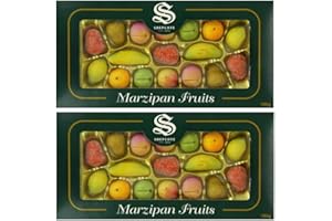 FUNTASY GIFTS 2 x Shepcote Marzipan Fruits Gift Box 190g each - Multipack of Luxury selection packs - Traditional Christmas gift - Made in England