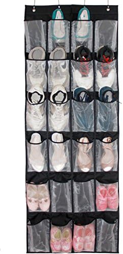 Ubagoo 24 Large Mesh Pocket Door Hanging Tidy Organiser Storage Rack Sturdy and Strong Shoe Toiletries Toys Storage Bag Organizer