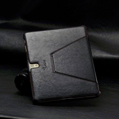 MANNA UltraSlim Samsung Galaxy Tab S 10.5 Hülle | Case aus Kunstleder, schwarz mit farblich abgesetzter Naht | aufstellbare Tasche mit EasyStand | Autosleep-Funktion | Schutzhülle für Samsung Tab S 10.5 SM-T805 - 7