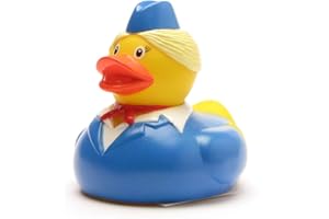Stewardess kąpielowa kaczka I Duckshop I L: 8 cm I w zestawie breloczek do kluczy z kaczką kąpielową w zestawie
