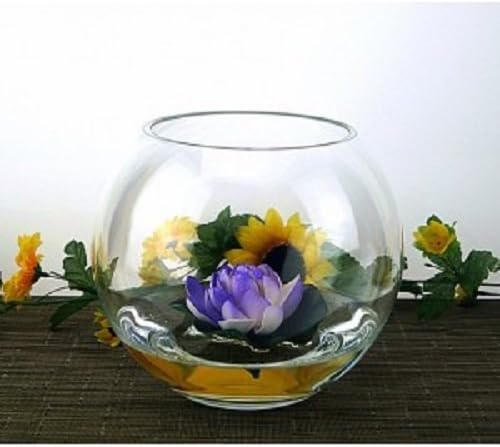 Handmade Clear Glass Sphere 25 cm Vase Fish Tank Turtle Jar Bowl Aquarium