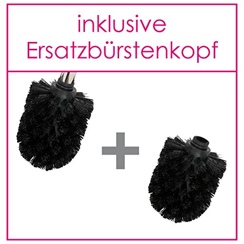 bremermann® WC-Garnitur, WC-Bürste, Edelstahl matt, Glas - 3