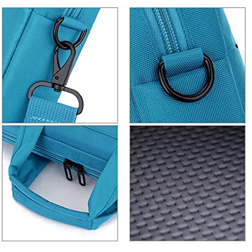 Sidorenko® Notebooktasche Laptoptasche für 15-15,6 “ Zoll ( 38,1-39,6 cm ) mit zwei Innentaschen für Zubehör / Vorder – Rückseite bedruckt - 3