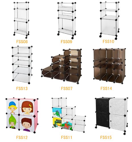 SoBuy® Nischenregal, Küchenregal, Badregal,Bücherregal,mit Rollen FSS09 - 3