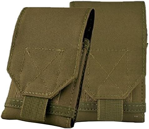 Universal Army Military Hiking Tactical Camo Bag Case Cover Pouch Belt Loop Hook Holster For Sony Xperia (E3, E4, E4g, M C1904 / C1905 / C2004 / C2005, M2, NEO V LT22i Nypon, P, S, SP C5302, C5303, C5306) - Green