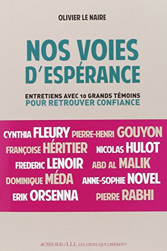 Nos voies d'espérance