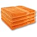 Produktbild Gräfenstayn 4er Handtuch-Set 50x100cm aus 100% Baumwolle - verschiedene Farben - mit Öko-Tex Siegel Standard 100:"Geprüftes Vertrauen“ 30111 Orange