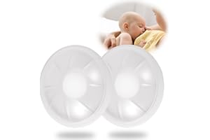LUXEMUM Milk Collector Shells 2PCS, Elastic Leak-Proof Pads, Reusable Breast Milk Catchers for Breastfeeding, Collecting, and Storing Breast Milk(15ML)