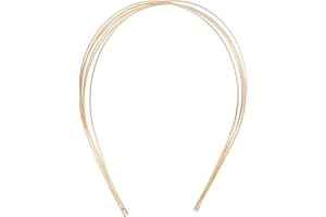 ABOOFAN Diademas Metálicas Doradas Horquillas Finas para El Cabello Aro de Múltiples Capas Diadema Elegante Tocado de Boda Accesorios de Decoración para El Cabello