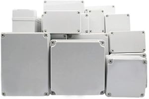 SUPERTOOL Projektbox, ABS-Kunststoffabdeckung, IP67, elektronische Abzweigdose, wasserdicht, Gehäuse, Instrumentenkoffer zum Selbermachen (1 Stück – 110 x 80 x 85 mm)