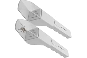 DURONGE Insect Catcher, 2 Pcs Bug Catcher Handheld, Insect Catching Tool, Portable Humanized Insect Observer with Clear Window, Contactless Bug Catching Container for Nature Exploration (White)