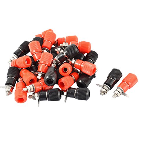 sourcingmap® 30Stk schwarz rot Lautsprecher Anschluss 4mm Bananenstecker Verbindliche Post