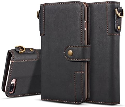 iPhone6Splus Case SITCO Wallet Genuine Real Leather Case Back Cover Flip Wallet Phone Case Credit Card Slots for Apple iphone6plus