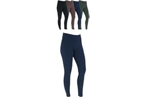 Covalliero - Damen Reitleggings Silikon Vollbesatz | Reithose mit 2 Handytaschen | Herbst & Winter Reiterhose | warm, atmungsaktiv & elastisch | Reitbekleidung in vielen Farben & Größen