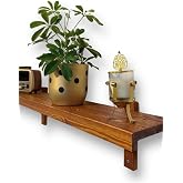 ElaWoodWorking Ela WoodWorking Dekoratif Raf, Duvar Rafı, Ahşap Raf, Tv Altı Raf, Ahşap Kitaplık Raf, Banyo Rafı