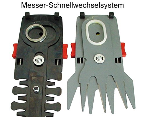 IKRA Akku Grasschere Strauchschere 2in1-Gartengerät IGBS 1054 LI 7,2Volt, Laufzeit bis 175 Min. inkl. Akku, Ladegerät und Tasche - 3
