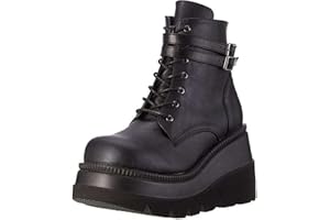 Ulalaza Damskie czółenka do sukienki Mary Jane buty lolita urocza platforma gotycki podwójny pasek na kostkę okrągły nosek gruby obcas jednolite czółenka buty idealne do szkoły, na imprezę, do pracy,