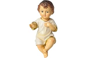 ‎STOBOK STOBOK Jesuskind Figur Krippe Jesuskind Krippenfigur Jesus Krippe Weihnachten Jesus Christkind Harz Heilige Statue Religiöse Tisch Kirchen Wohnkultur 15cm