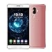 Produktbild samLIKE 4G LTE Smartphone 6 Zoll Android 7.0 Fingerabdruck 2 GB RAM + 16 GB ROM Quad Core 2 SIM 2900 mAh Batterie GPS Handy (Rose Gold)