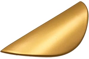 Liujiami 4 pezzi Mezzaluna Forma Armadietto Cassetto Guardaroba Porta Ottone Oro Mobili Tira Maniglie Moderna Cucina Curva Porta Maniglia Tira Manopole Centro del foro 32 mm