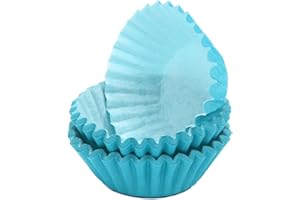 Miss Bakery's House® Mini pirottini di carta - standard - Ø 32 mm x 20 mm - turchese - 200 pezzi