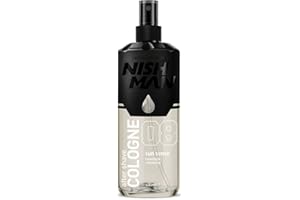 Nish Man After Shave Cologne Sun Sense 08 – Nishman Relaxing Refreshing Aftershaving Spray Lotion Kolonya for Men – Contains basil, lemon, rosemary, orange, cranberry, vanilla 400ml (Sun Sense), L