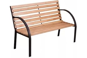 EASYLIFE LIFESTYLE SOLUTIONS Easylife 3 Seater Wooden Garden Bench with Cover – Outdoor Storage Durable Pine and Solid Steel Frame - Elegant Garden Seating - Weatherproof Outdoor Bench – H80xW122xD60cm, Natural Pine