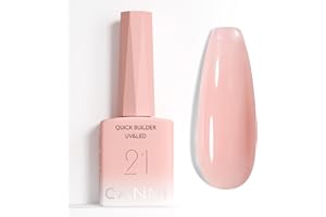 CANNI Gel Construction Ongle UV Quick Builder Gel natur couleur Nude-Rose Nude-Pink Vernis Gel UV Semi Permanent pour Réparation de Manucure Kit Manucure Nail Extension