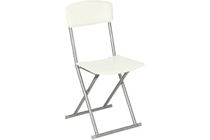 SILLA PLEGABLE PVC CREMA
