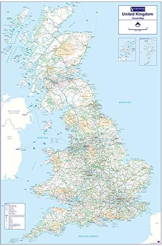 Travel Map 1 - UK - Colour - Standard Matte Paper