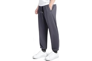 BULLIANT Pantalon Homme, Pantalon De Jogging Homme– Jogger Décontracté pour L'Entraînement,Survêtement Sportif Long en Coton avec Poches à Fermeture Éclair