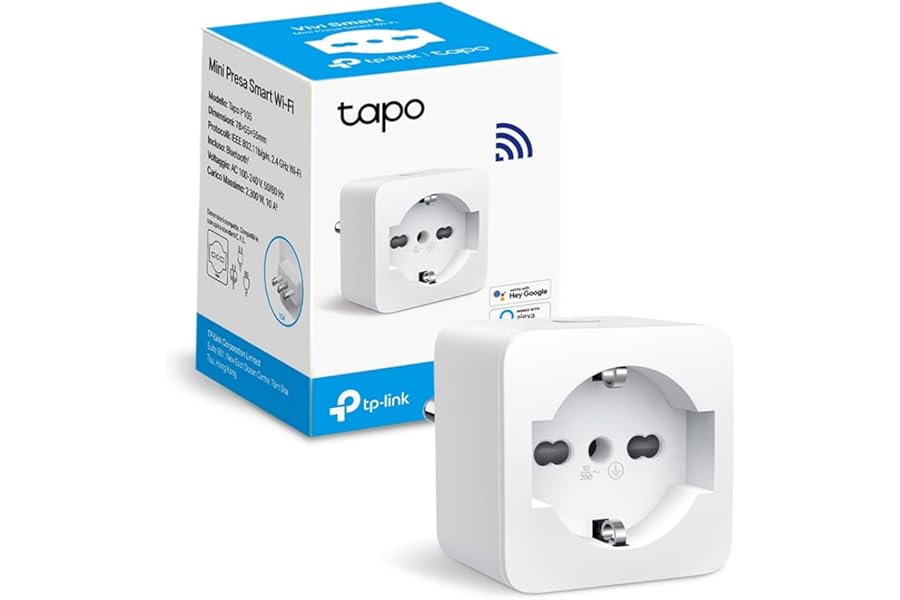 Tapo P105 - Presa Smart Italiana, WiFi Intelligente Smart Plug, Controllo Vocale, Compatibile con Alexa e Google Home, Contro